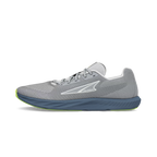 Gray and lime Altra Escalante 4 men's athletic shoe with breathable mesh upper and cushioned sole.