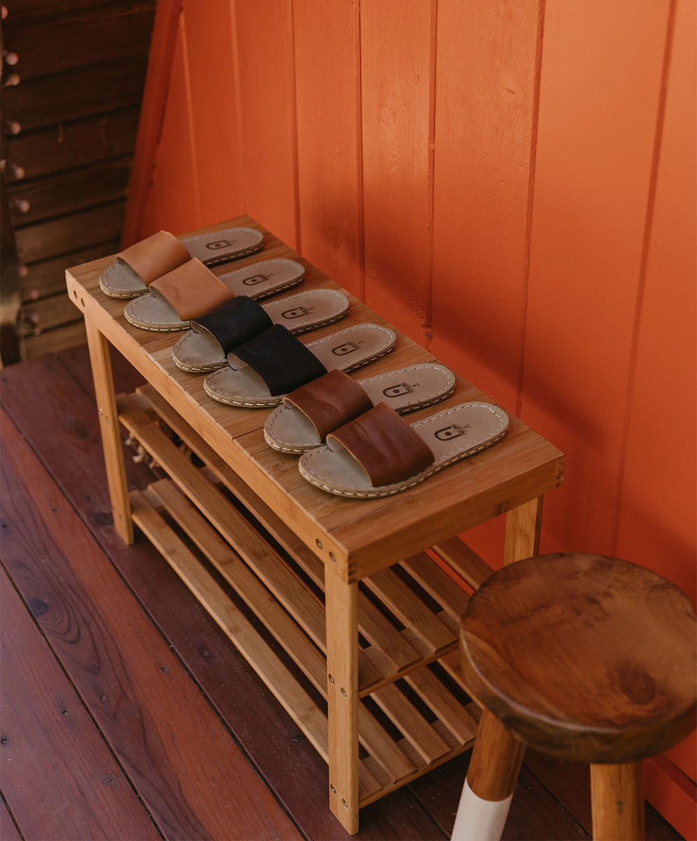 Grounding Slide Sandals / Natural