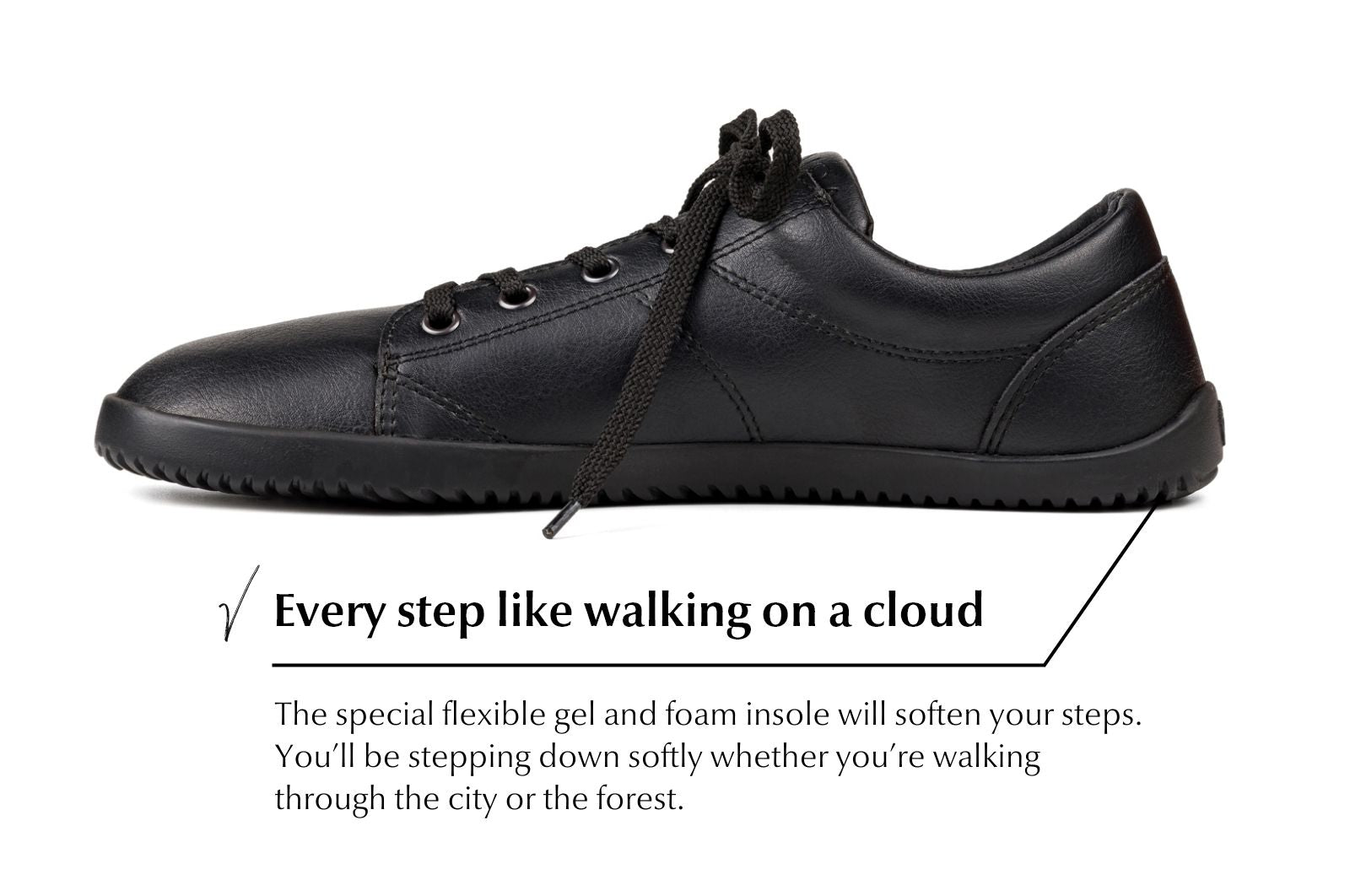 Vida Comfort black sneakers