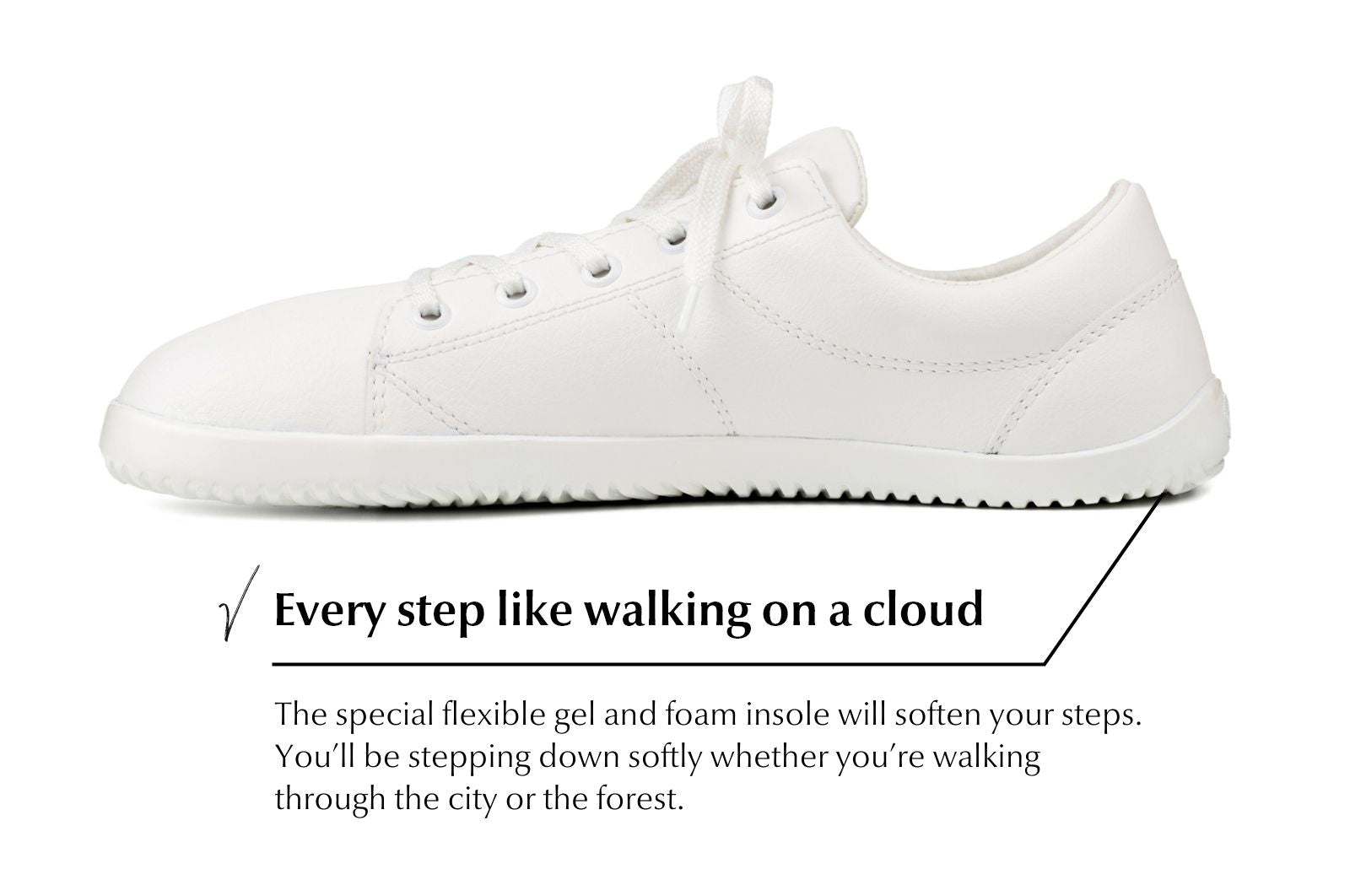 Vida Comfort white sneakers