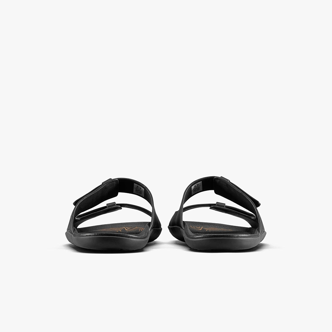 Vivobarefoot Women's Sensus Yin Slide - Obsidian Leather – Correct