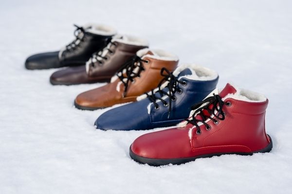 Sundara Winter Barefoot Ankle Boots - Burgundy