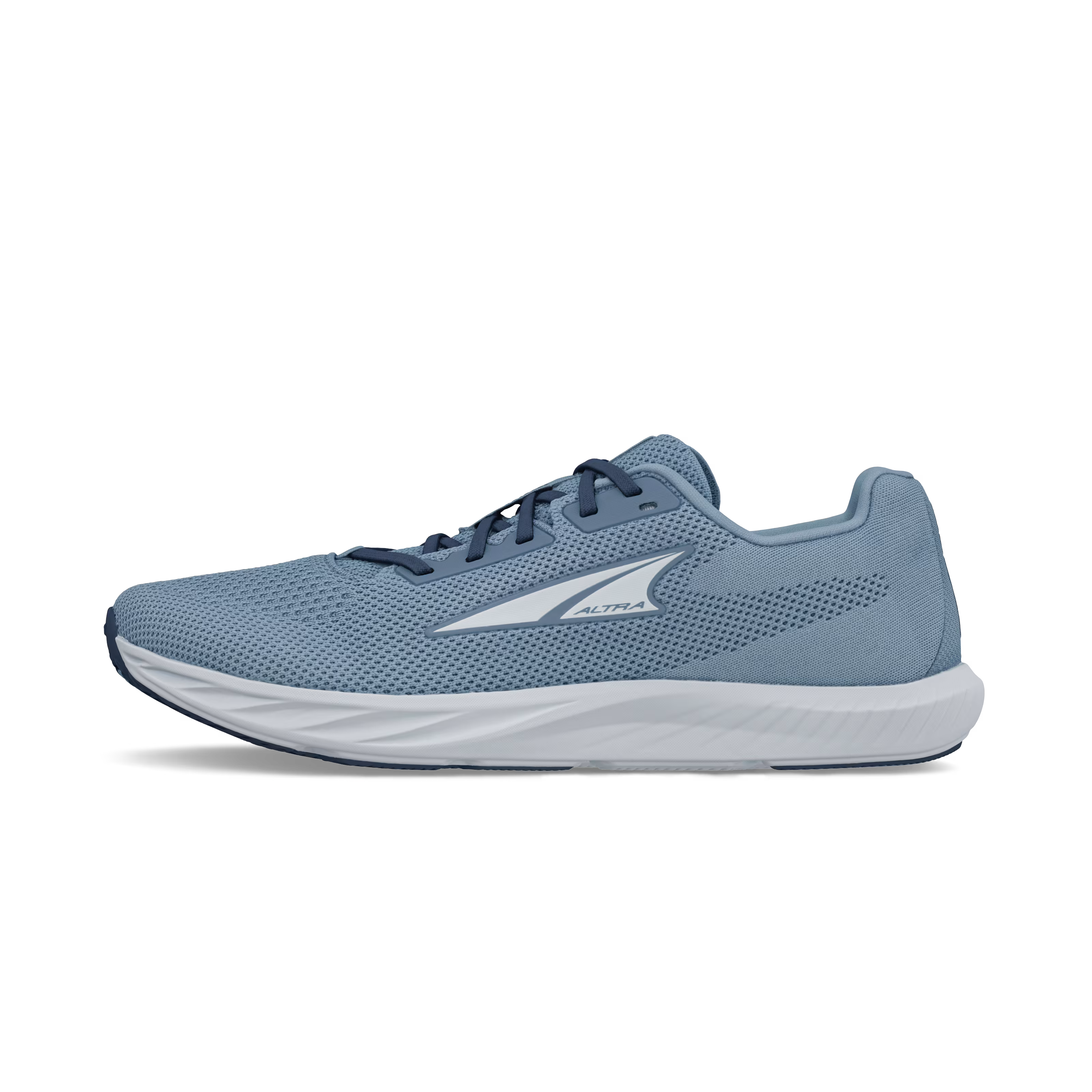Dark blue Altra Escalante 4 athletic running shoe with white sole and logo.