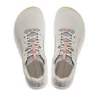 Light gray Altra Women's Escalante 4 running shoes with pink tongue tab and breathable mesh upper.